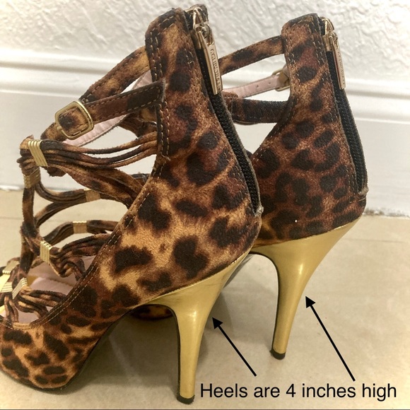 Colin Stuart Statement Heels, Animal Print pattern, Size 7 - Picture 10 of 14